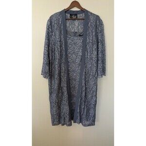 Alex Evenings Lace Sheath Dress & Duster Jacket Set Sz 14 Wedding Occasion